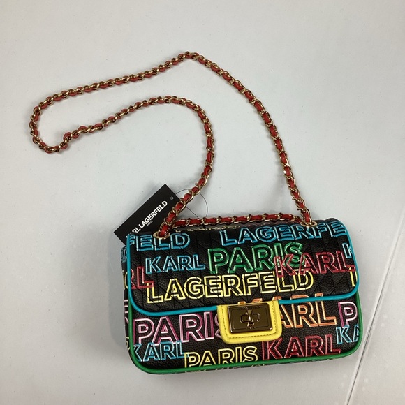 Karl Lagerfeld Paris Agyness Convertible Shoulder Crossbody Bag NEW! Retail $298 - Picture 2 of 16
